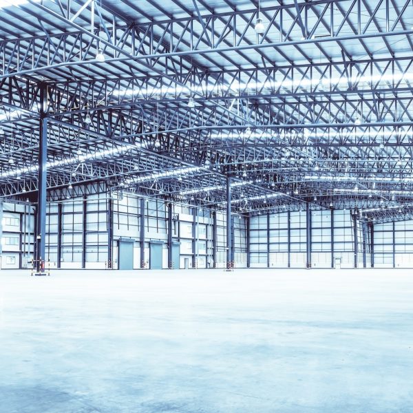 Interior of empty warehouse